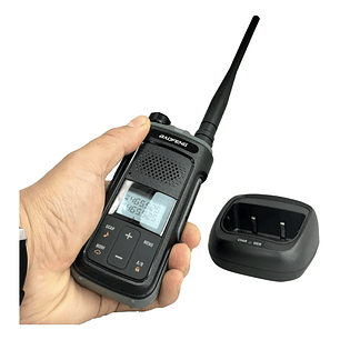 Radio Walkie Talkie Conector Tipo C Baofeng Bf-uv-11 Negro