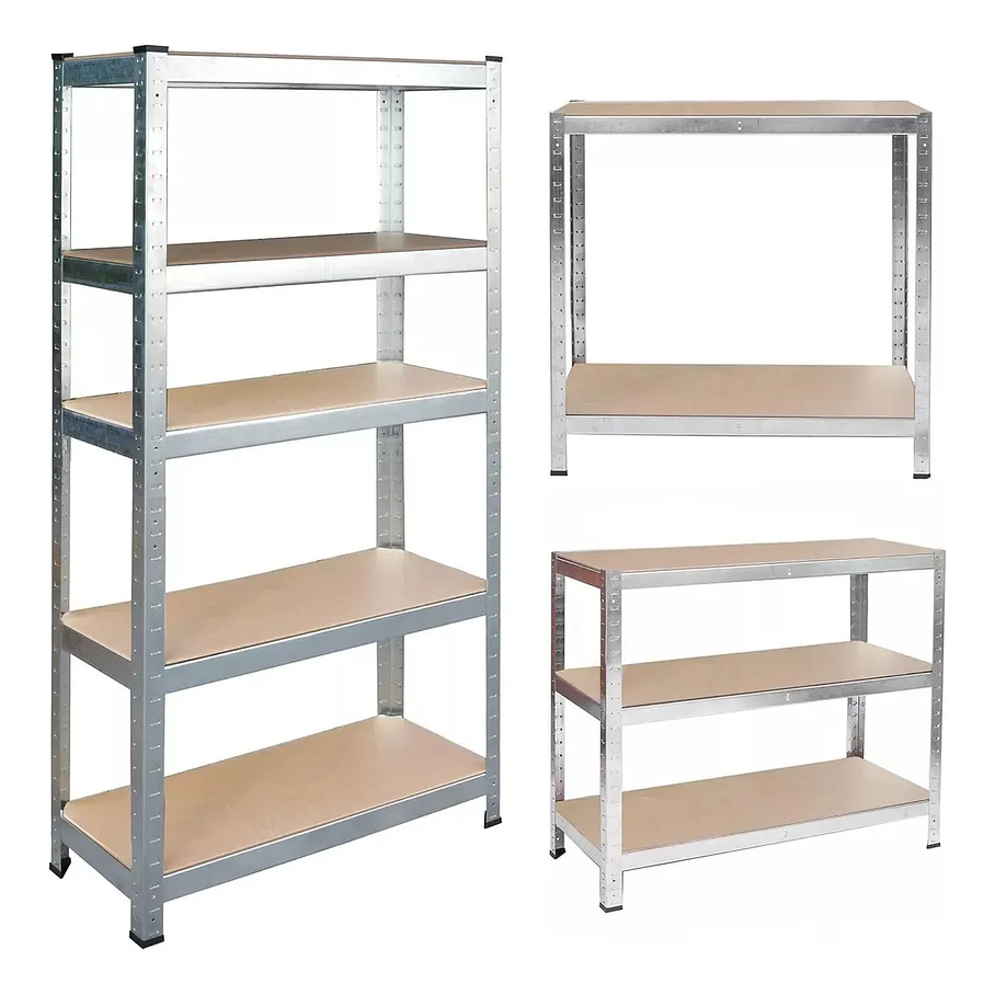 Estante Metalico 180cm X 90cm X 40cm Marca Eoland Organizador Plateado De 5 Niveles Facil Ensamblado Multiuso Escritorio Madera Mdf Alta Calidad Repisas Estanterias Organizadoras 2