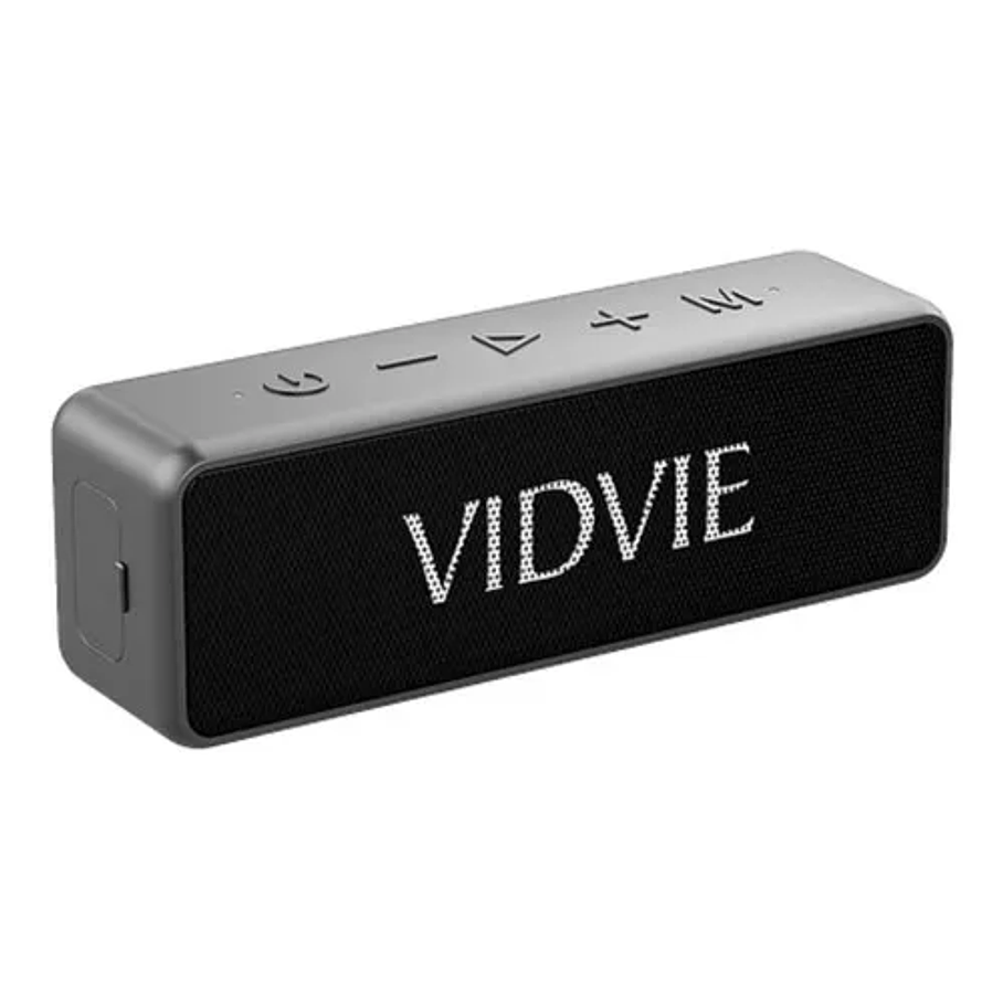 Parlante Vidvie SP914 Portátil Con Bluetooth Waterproof Negra 1