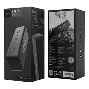 Parlante Vidvie SP914 Portátil Con Bluetooth Waterproof Negra