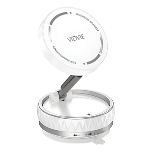 Soportes Universales Para Teléfono De Coche Vidvie Hc1549 Blanco Magnético