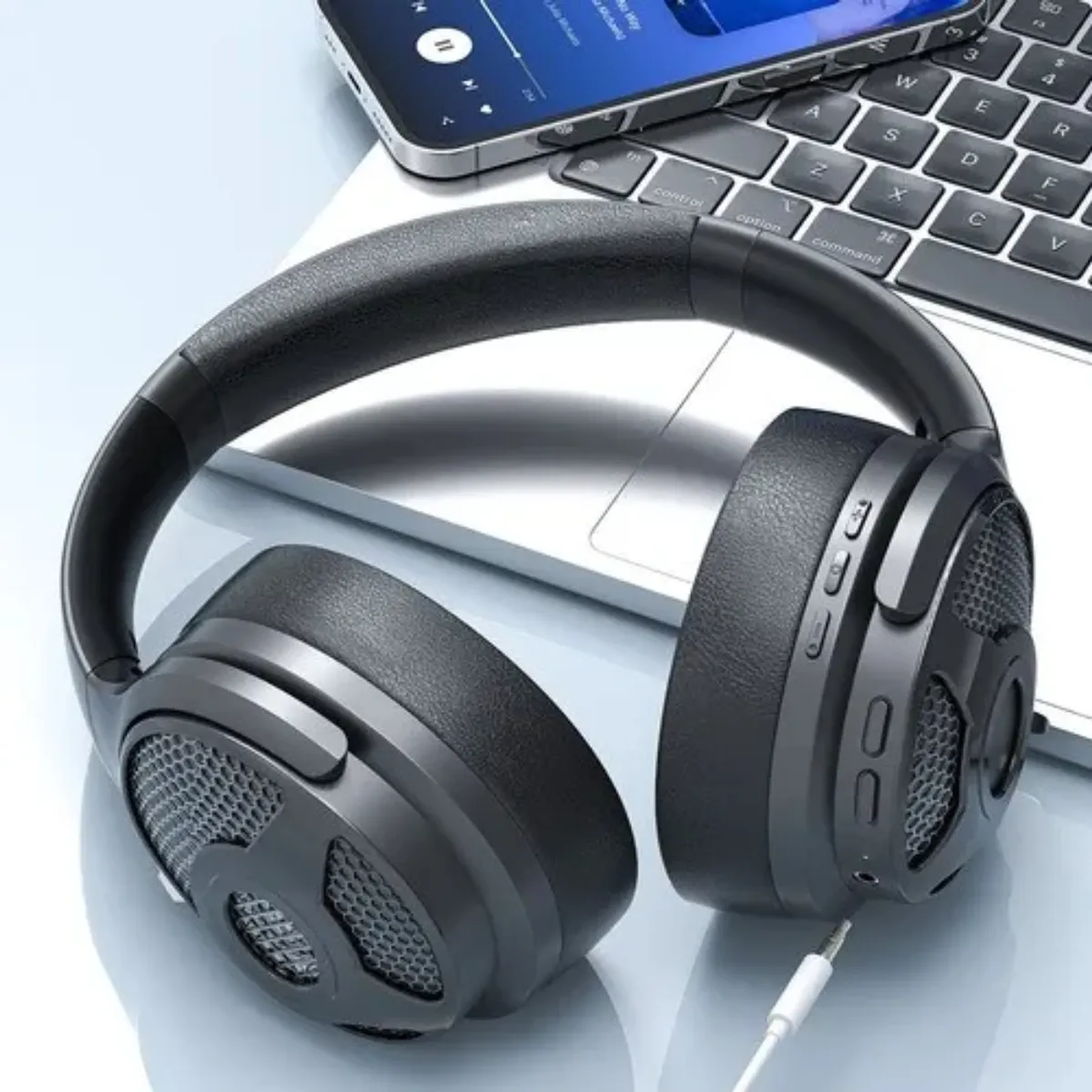 Audífonos Inalámbricos 40 Horas Over-ear 2en1 Vidvie Audioim Negro Cancelacion De Ruido 4