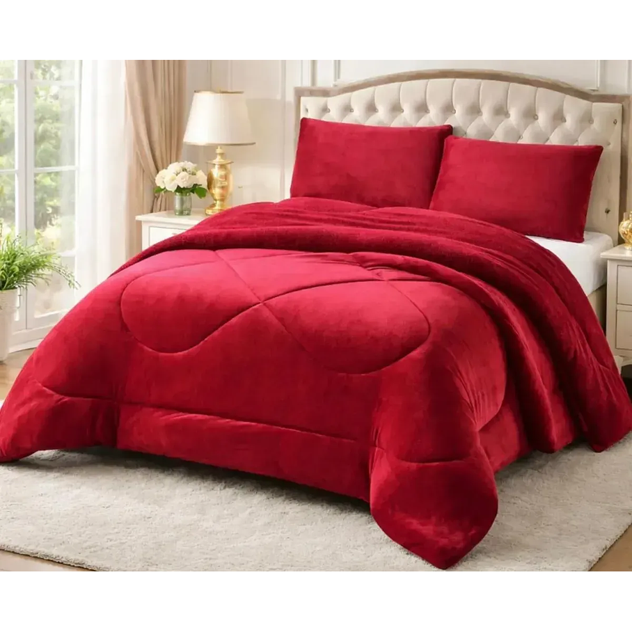 Cobertor Plumón Invierno Liso Cama 2 Plazas Cubre Cama Liso 12