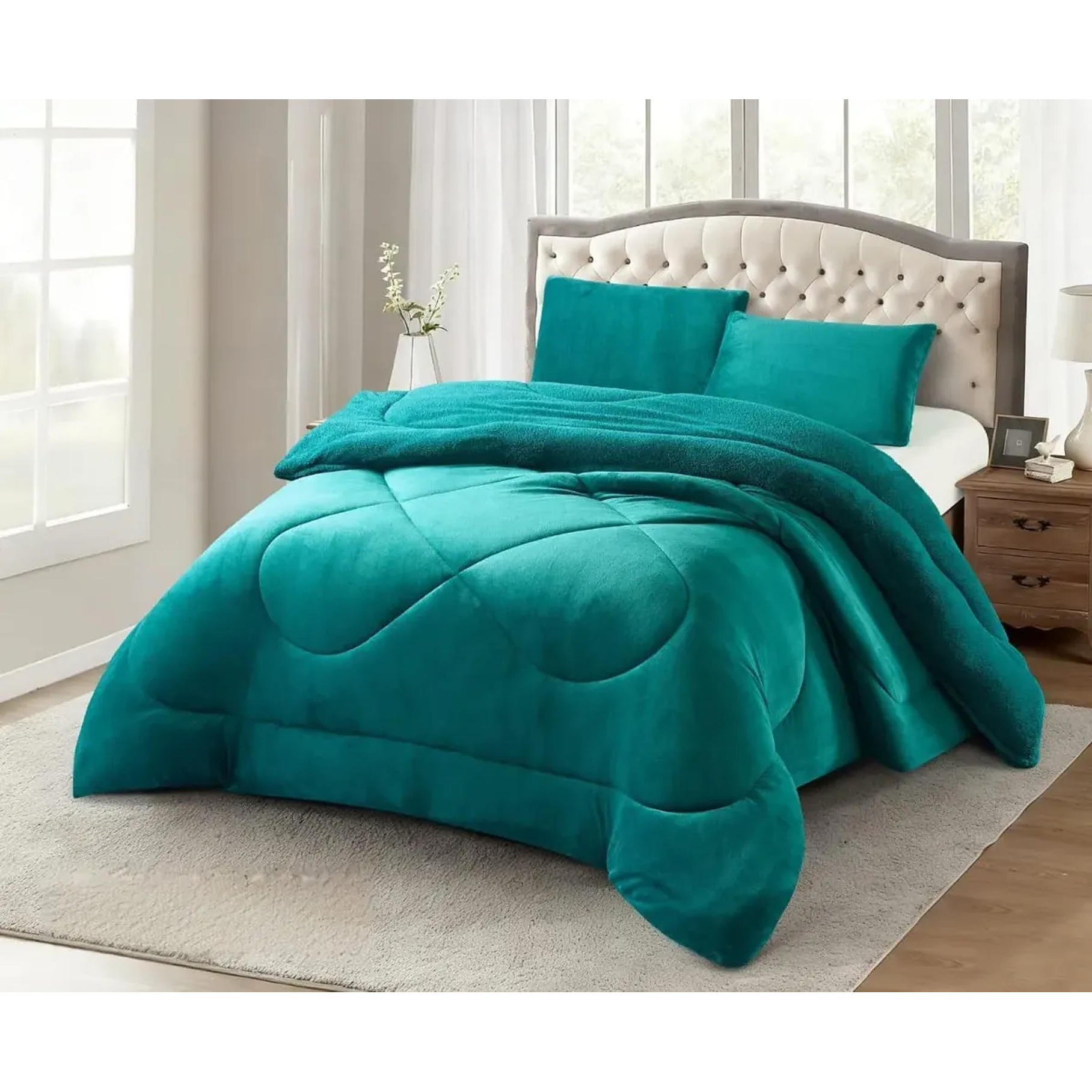 Cobertor Plumón Invierno Liso Cama 2 Plazas Cubre Cama Liso 13