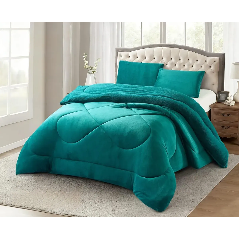 Cobertor Plumón Invierno Liso Cama 2 Plazas Cubre Cama Liso 13