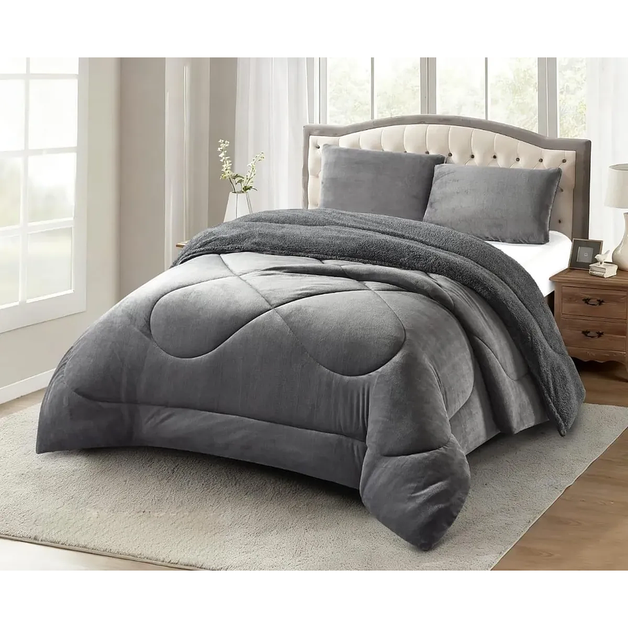 Cobertor Plumón Invierno Liso Cama 2 Plazas Cubre Cama Liso 14