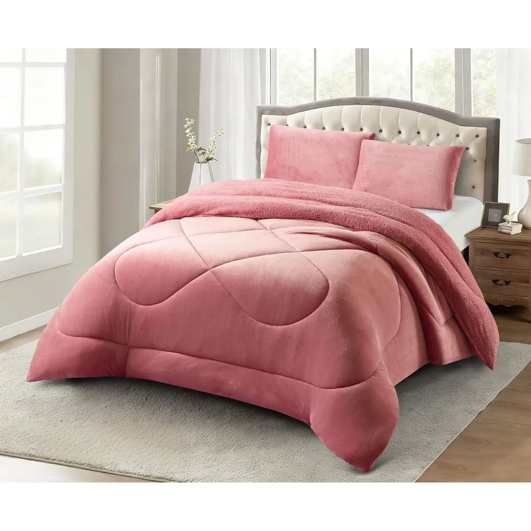 Cobertor Plumón Invierno Liso Cama 2 Plazas Cubre Cama Liso 15