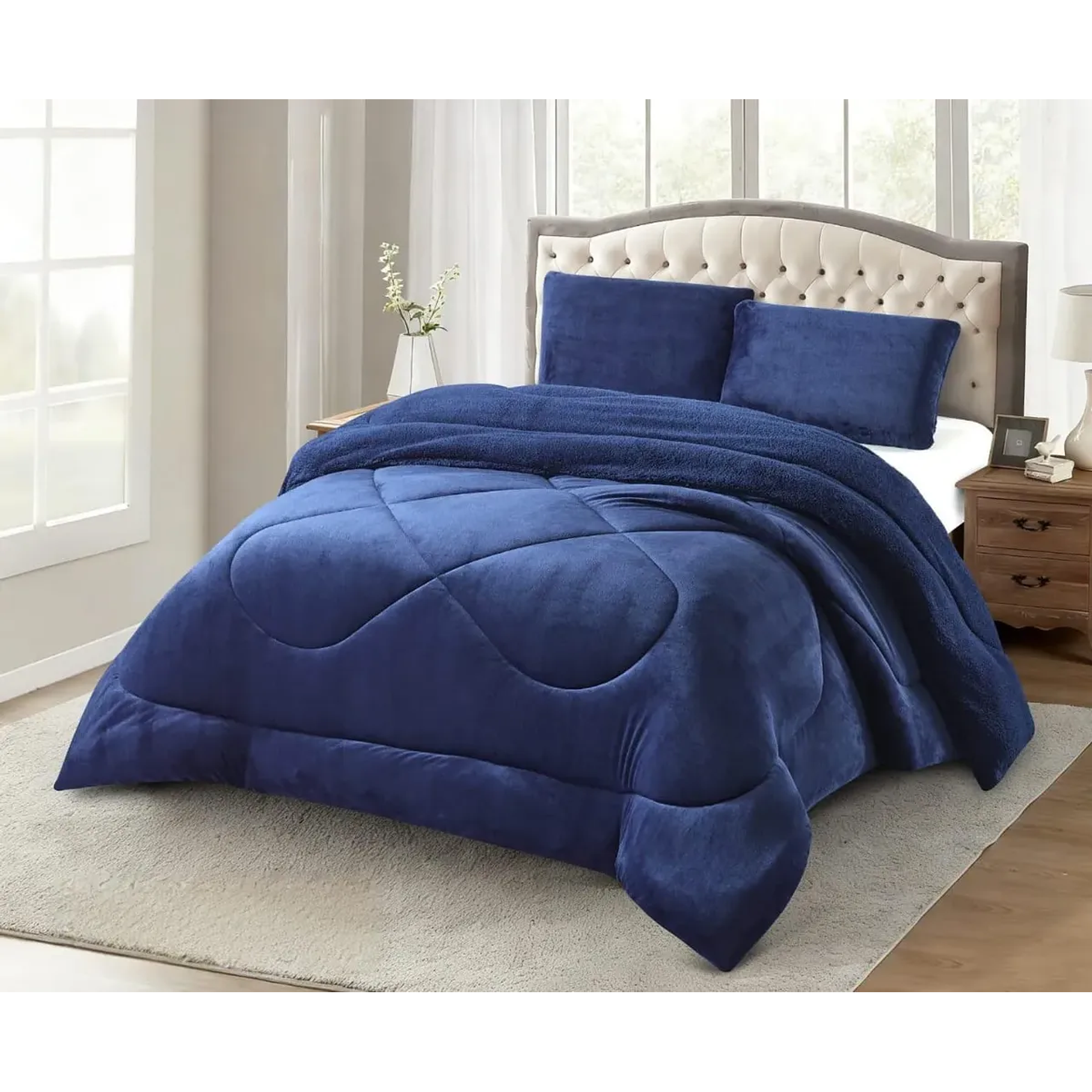 Cobertor Plumón Invierno Liso Cama 2 Plazas Cubre Cama Liso 17