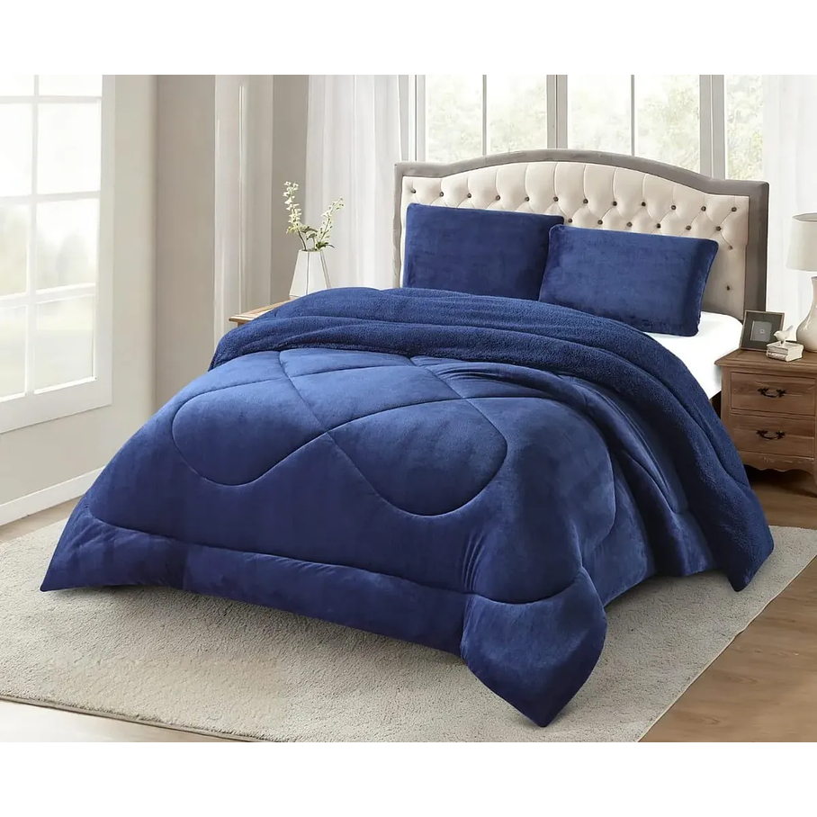 Cobertor Plumón Invierno Liso Cama 2 Plazas Cubre Cama Liso 17