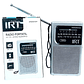 Radio A Pilas Portatil De Bolsillo Am/fm Irt Plateada Color Plateado - Miniatura 5