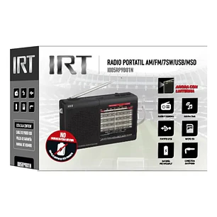 Radio Portatil Irt Am/fm/sw/usb/msd 9 Bandas