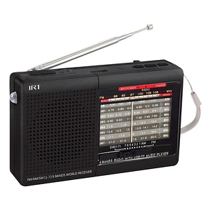Radio Portatil Irt Am/fm/sw/usb/msd 9 Bandas