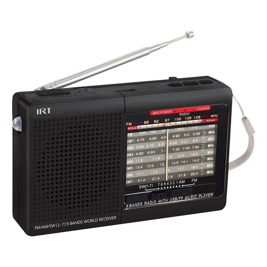 Radio Portatil Irt Am/fm/sw/usb/msd 9 Bandas 2