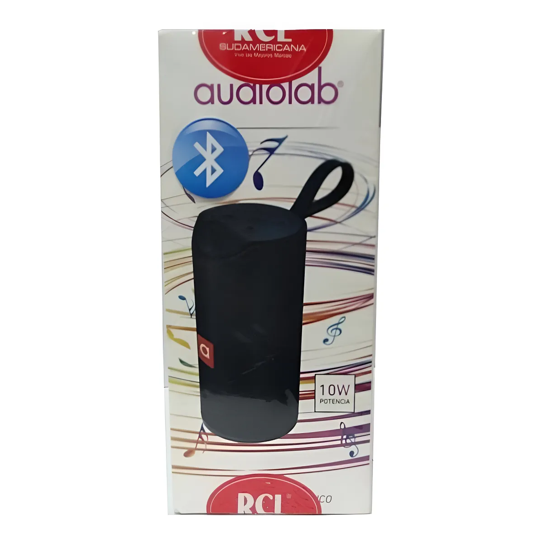 Parlante Portátil Bluetooth Audiolab Negro 10w Inalámbrico 6