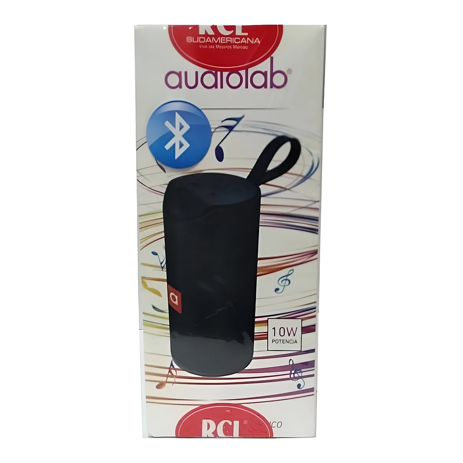 Parlante Portátil Bluetooth Audiolab Negro 10w Inalámbrico 6