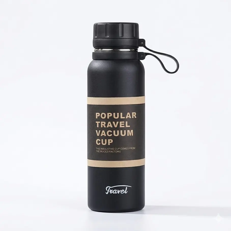 Botella Térmica Termo 650 ml Antiderrame Frío Calor Hermética Gym Camping Termo Aventura Asa Agarradera  1