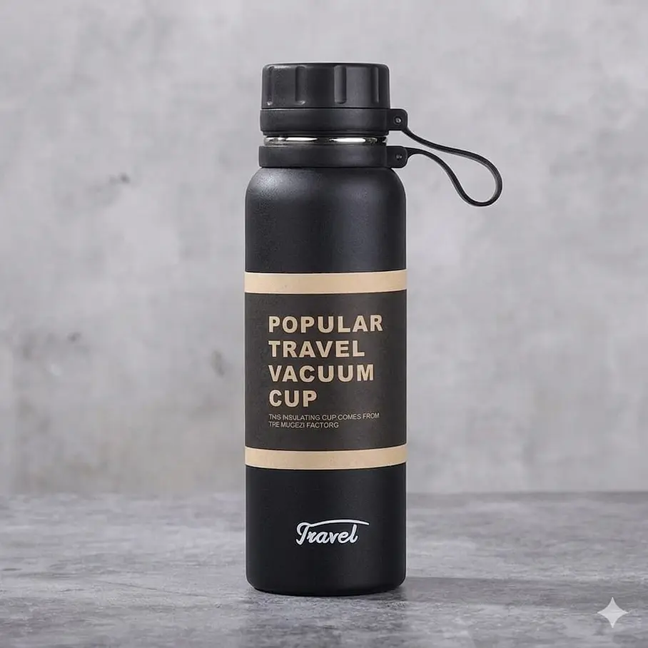 Botella Térmica Termo 650 ml Antiderrame Frío Calor Hermética Gym Camping Termo Aventura Asa Agarradera  2