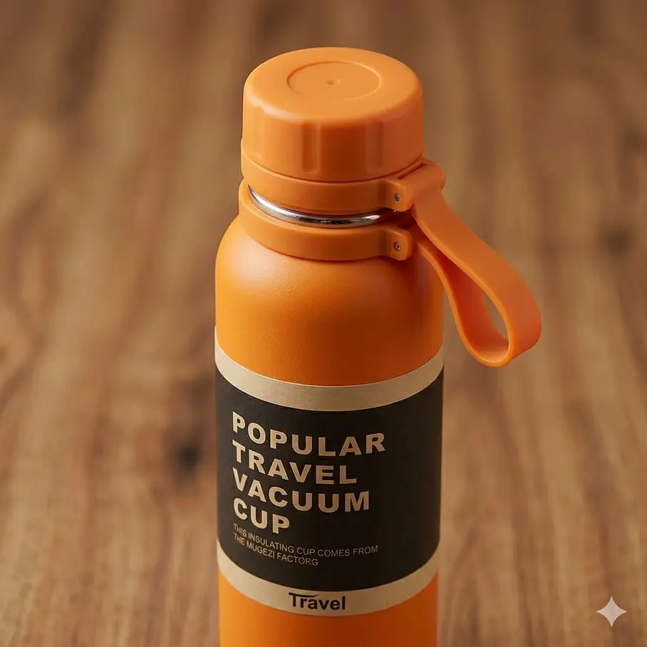 Botella Térmica Termo 650 ml Antiderrame Frío Calor Hermética Gym Camping Termo Aventura Asa Agarradera  5