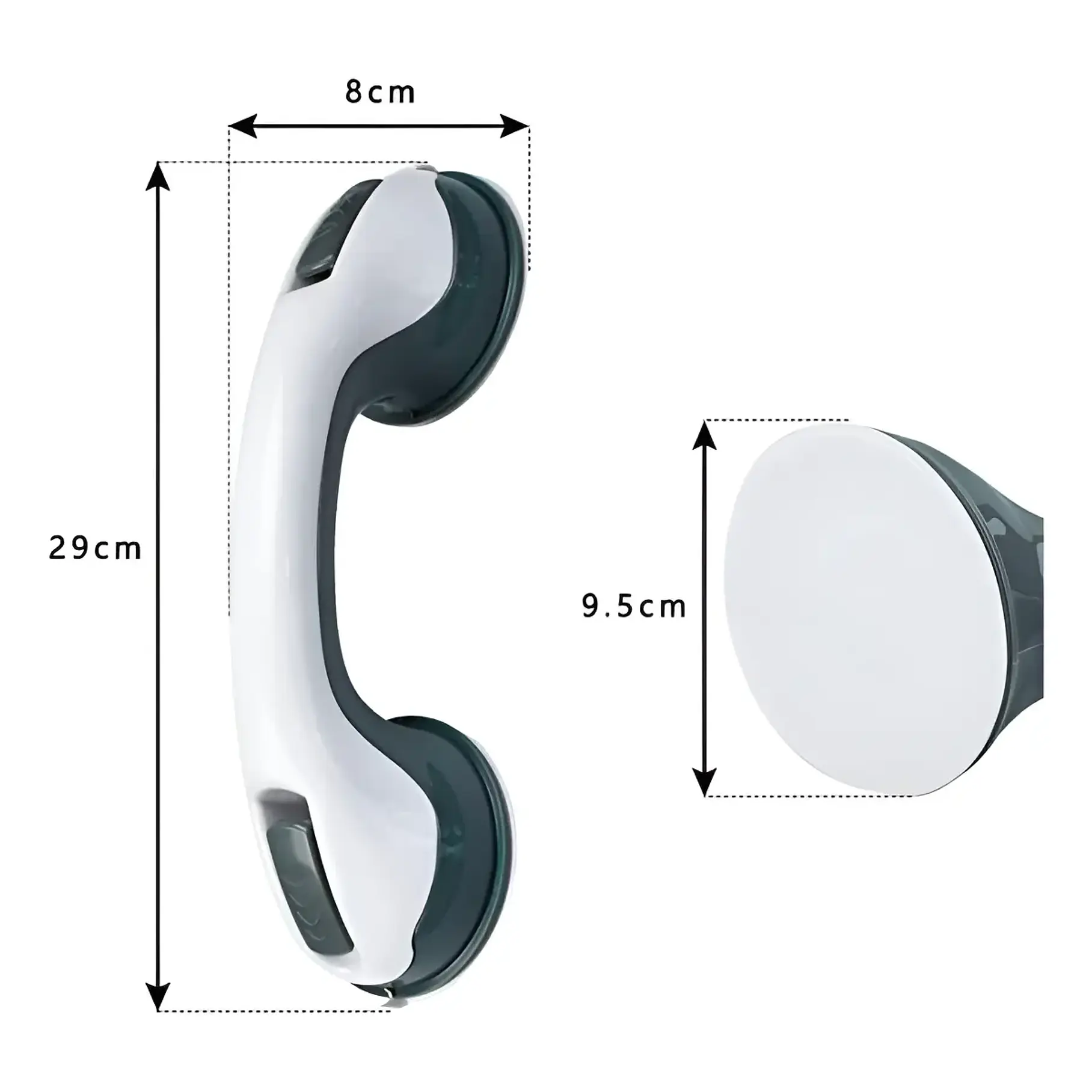 Agarradera Manilla Asa Soporte Seguridad Baño Ducha Helping Color Blanco 5