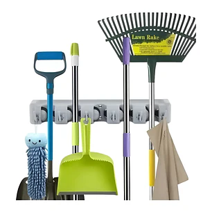 Colgador Escoba Cepillo Pala Basura Trapero Organizador Implementos De Limpieza