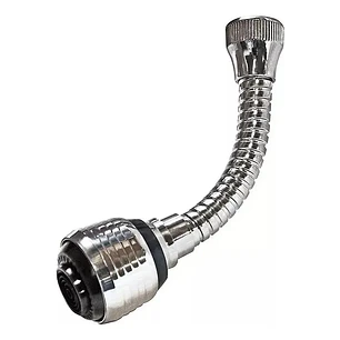 Extension Flexible Llave Agua 360 Cocina Baño Color Plateado