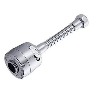 Extension Flexible Para Lavaplatos Grifo 360 De Cocina Acabado Brillante Color Plateado