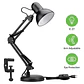 Lámpara Flexible Escritorio Estudio Dibujo Con Clip Color de la estructura Negro - Miniatura 3