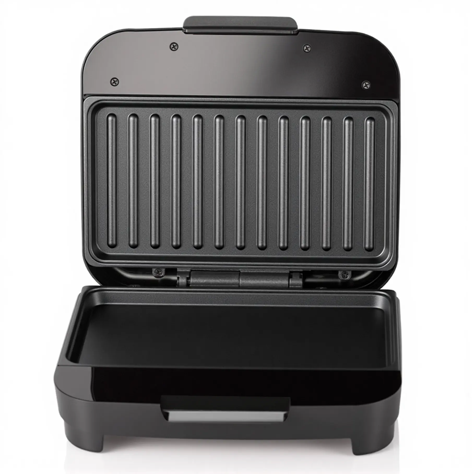 Sandwichera Compacta Raf, Platos Hondos, Negro, R2584T Placa Lisa, Placa Grill 2RL Sandwichera Viral Tendencia Pan Carne y Mas Alimentos 3