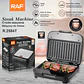 Sandwichera Compacta Raf, Platos Hondos, Negro, R2584T Placa Lisa, Placa Grill 2RL Sandwichera Viral Tendencia Pan Carne y Mas Alimentos - Miniatura 6