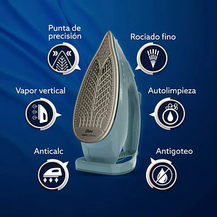 Plancha Vapor Oster Aeroglide Antigoteo Verde Gcstac7402 Verde Claro