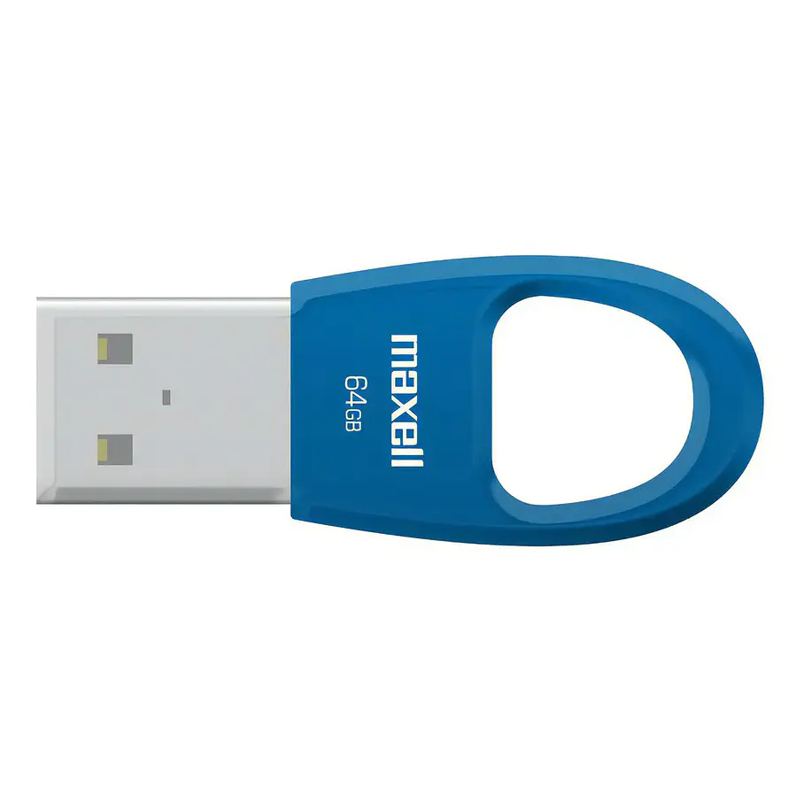 Pendrive Maxell Key Flix 64gb Usb 2.0 Azul  2