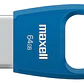 Pendrive Maxell Key Flix 64gb Usb 2.0 Azul  - Miniatura 2