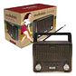 Radio Portatil Mini Retro Bluetooth Audiolab Vintage Usb Sd - Miniatura 4