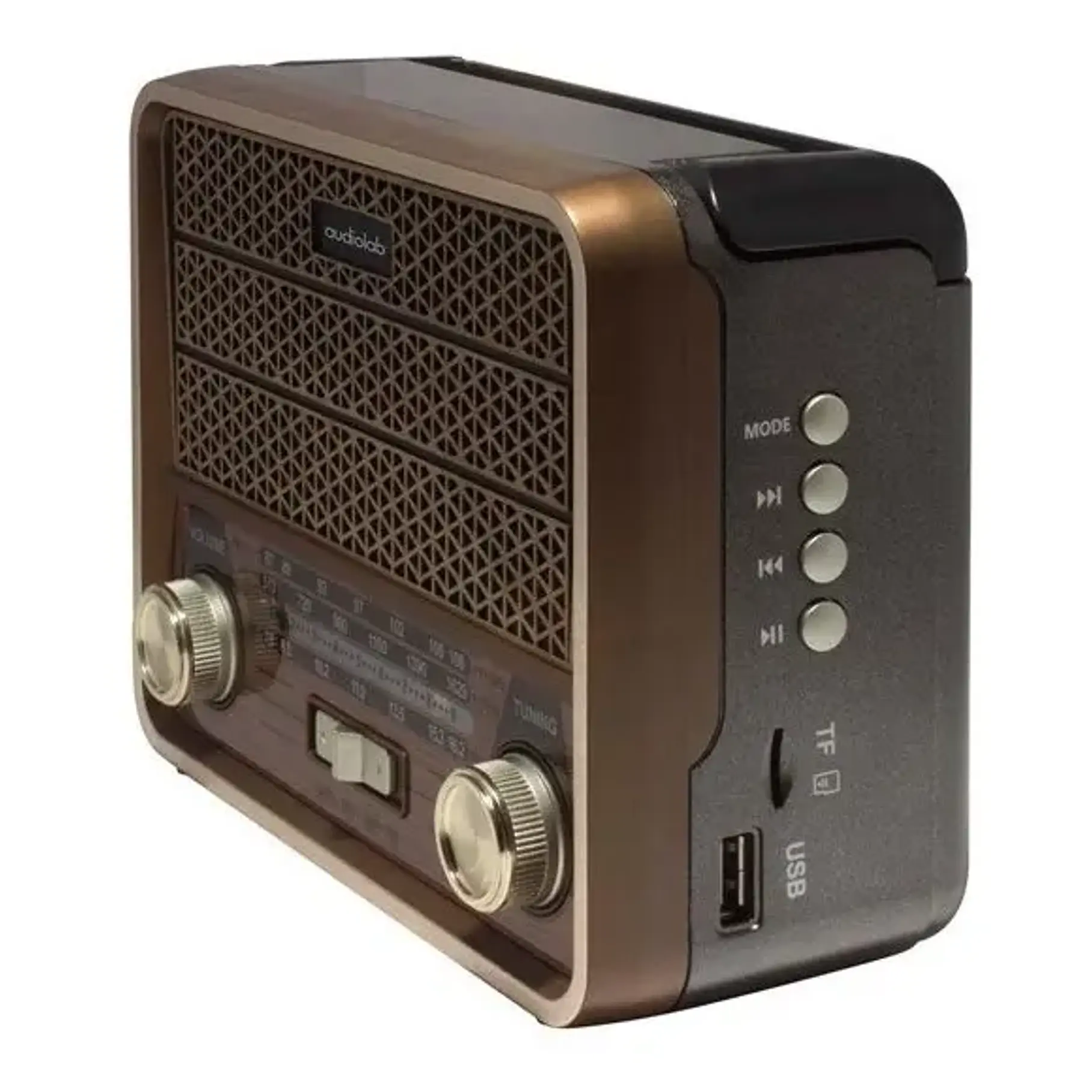 Radio Portatil Mini Retro Bluetooth Audiolab Vintage Usb Sd 2