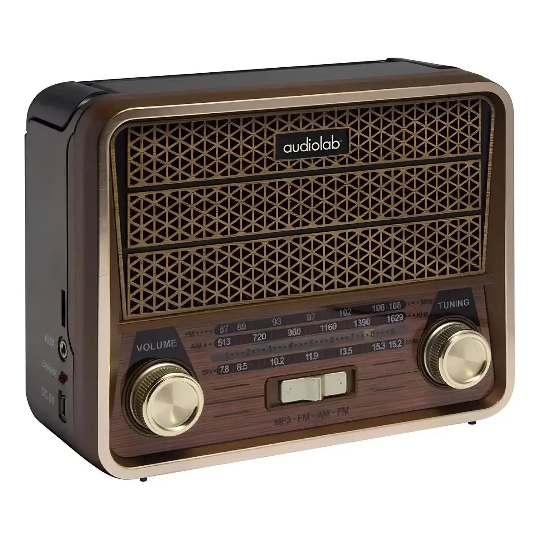 Radio Portatil Mini Retro Bluetooth Audiolab Vintage Usb Sd 1