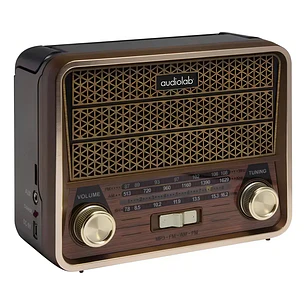 Radio Portatil Mini Retro Bluetooth Audiolab Vintage Usb Sd