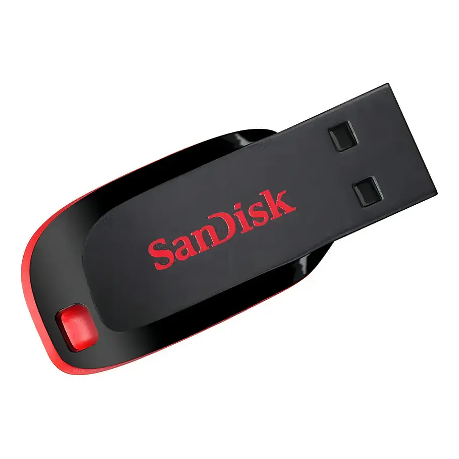 Pendrive SanDisk Cruzer Blade SDCZ50-128G-B35 128GB 2.0 negro y rojo 1