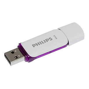 Pendrive Usb Philips Snow 64gb 2.0 Color Blanco
