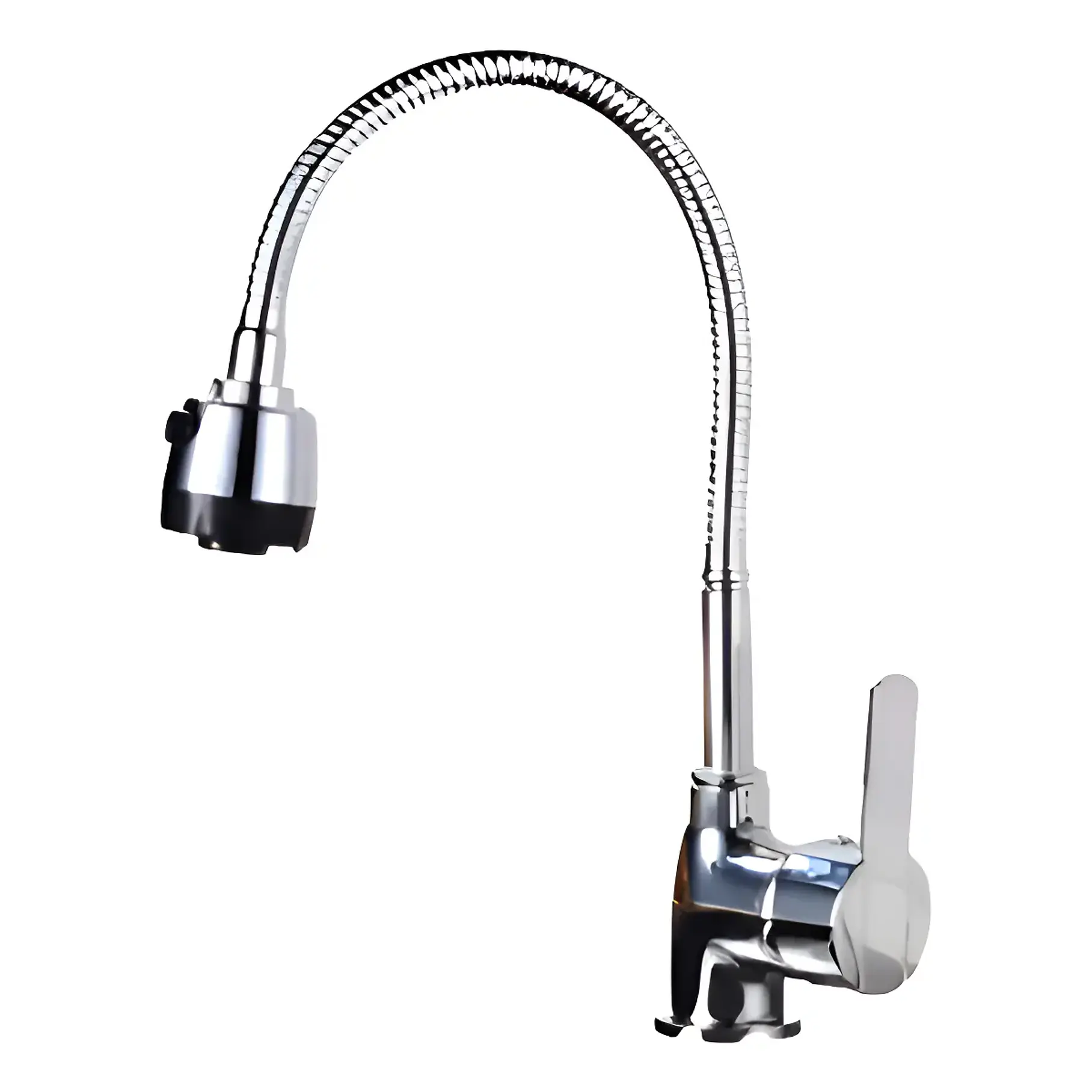 Llave Grifería Lavaplatos Flexible Doble Chorro Multifuncional Fregadero Mezclador De Agua Monomando 2