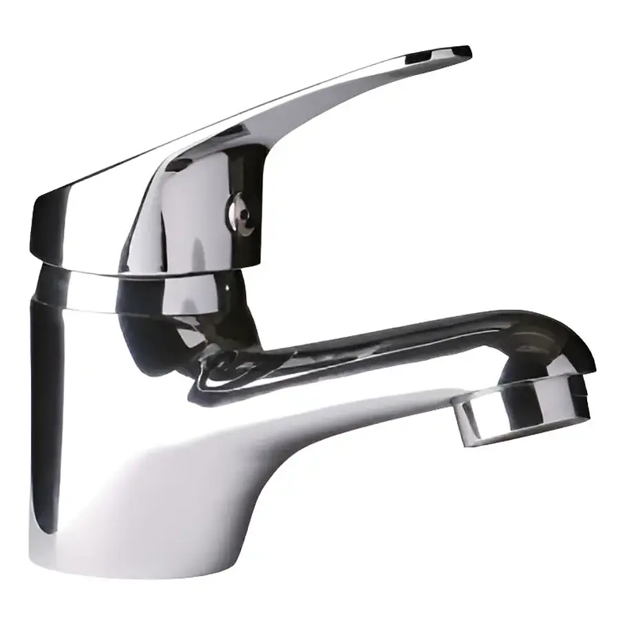 Llave Monomando Lavamanos Cromado + Flexibles 2RL Brillante Modelo Acero Inoxidable 2