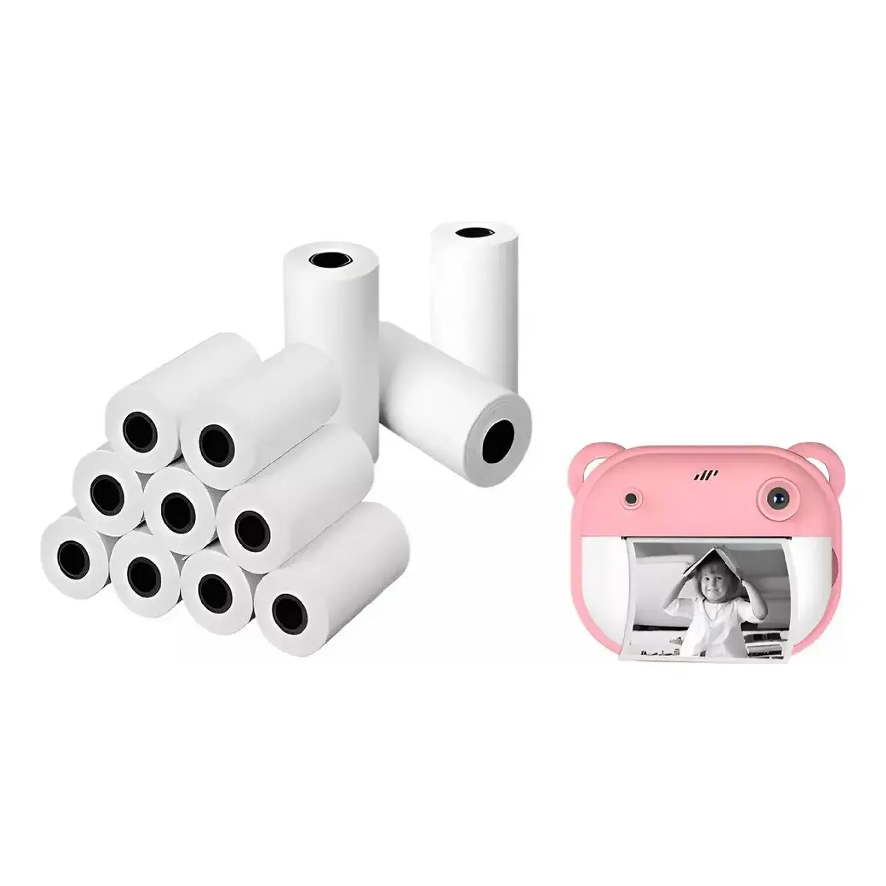 X6 Rollo De Papel Impresión Cámara Instantánea Para Niños Color Blanco 1