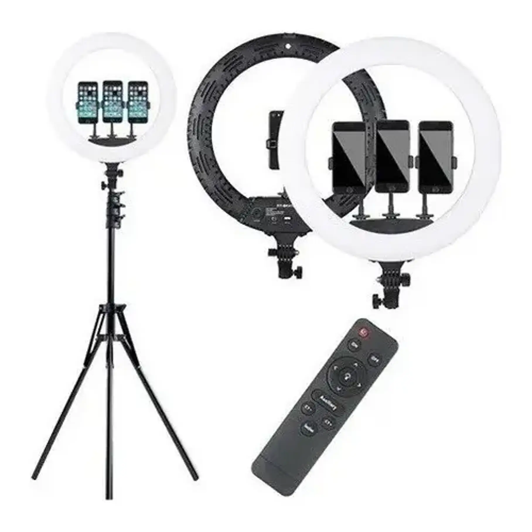 Aro Luz Led Multicolor 56cm + Control + Trípode +  RGB 22 Pulgadas Colores Variados Influencer Luces Para Tus Videos 5