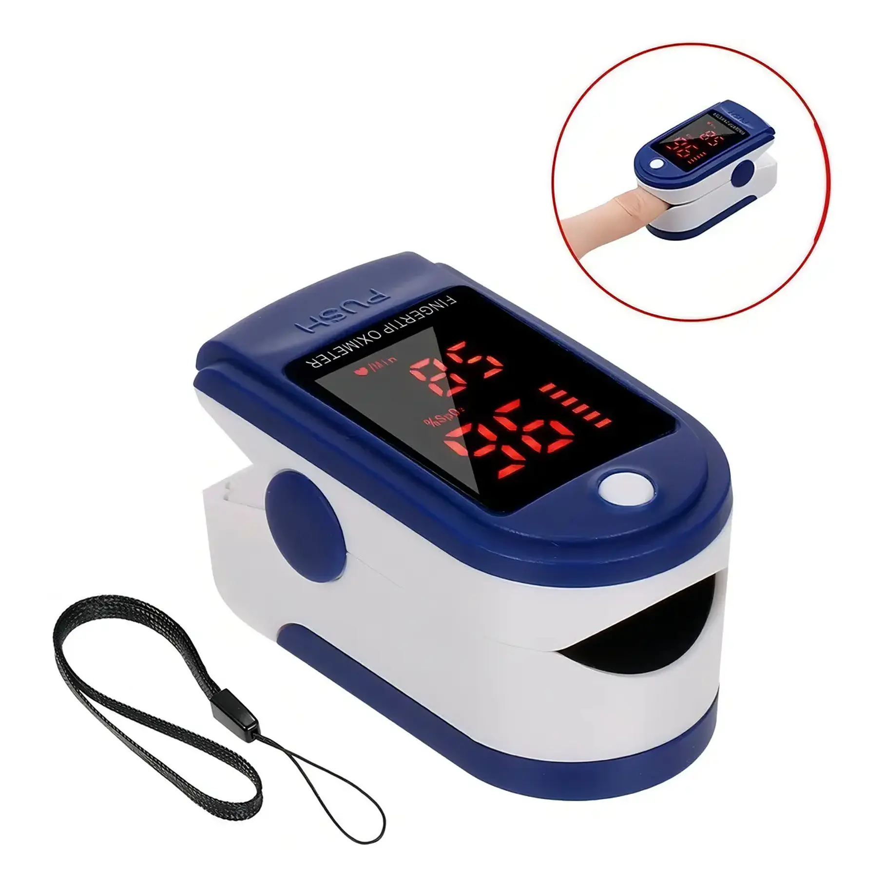 Oxímetro de Dedo LED JZK Precisión SpO2 Frecuencia Pulso Portátil 5