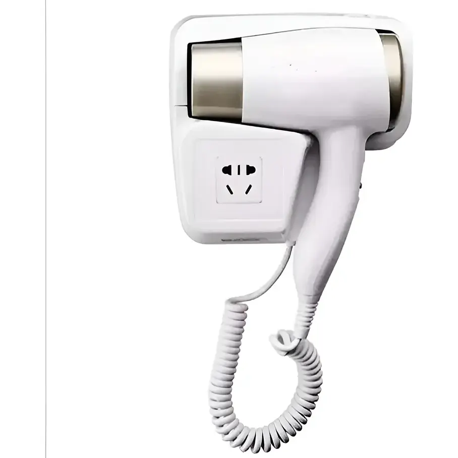 Secador De Cabello Con Soporte De Pared Habitación Baño Secador Hotel 3