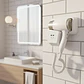 Secador De Cabello Con Soporte De Pared Habitación Baño Secador Hotel - Miniatura 1