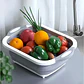 Tabla De Corte Plegable 3 En 1 Simplit Color Blanco Liso Tabla Picar Plegable Alimentos Frutas - Miniatura 4