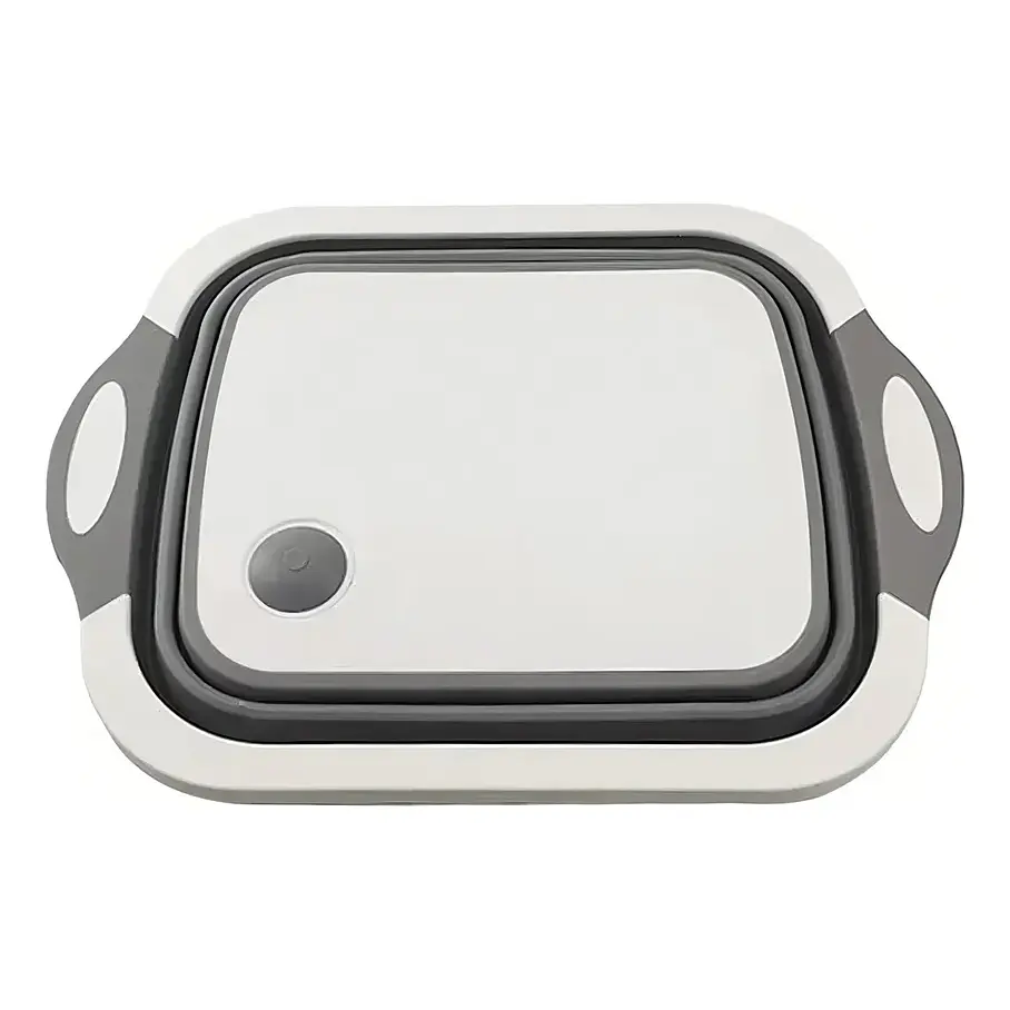 Tabla De Corte Plegable 3 En 1 Simplit Color Blanco Liso Tabla Picar Plegable Alimentos Frutas 5