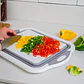 Tabla De Corte Plegable 3 En 1 Simplit Color Blanco Liso Tabla Picar Plegable Alimentos Frutas - Miniatura 7