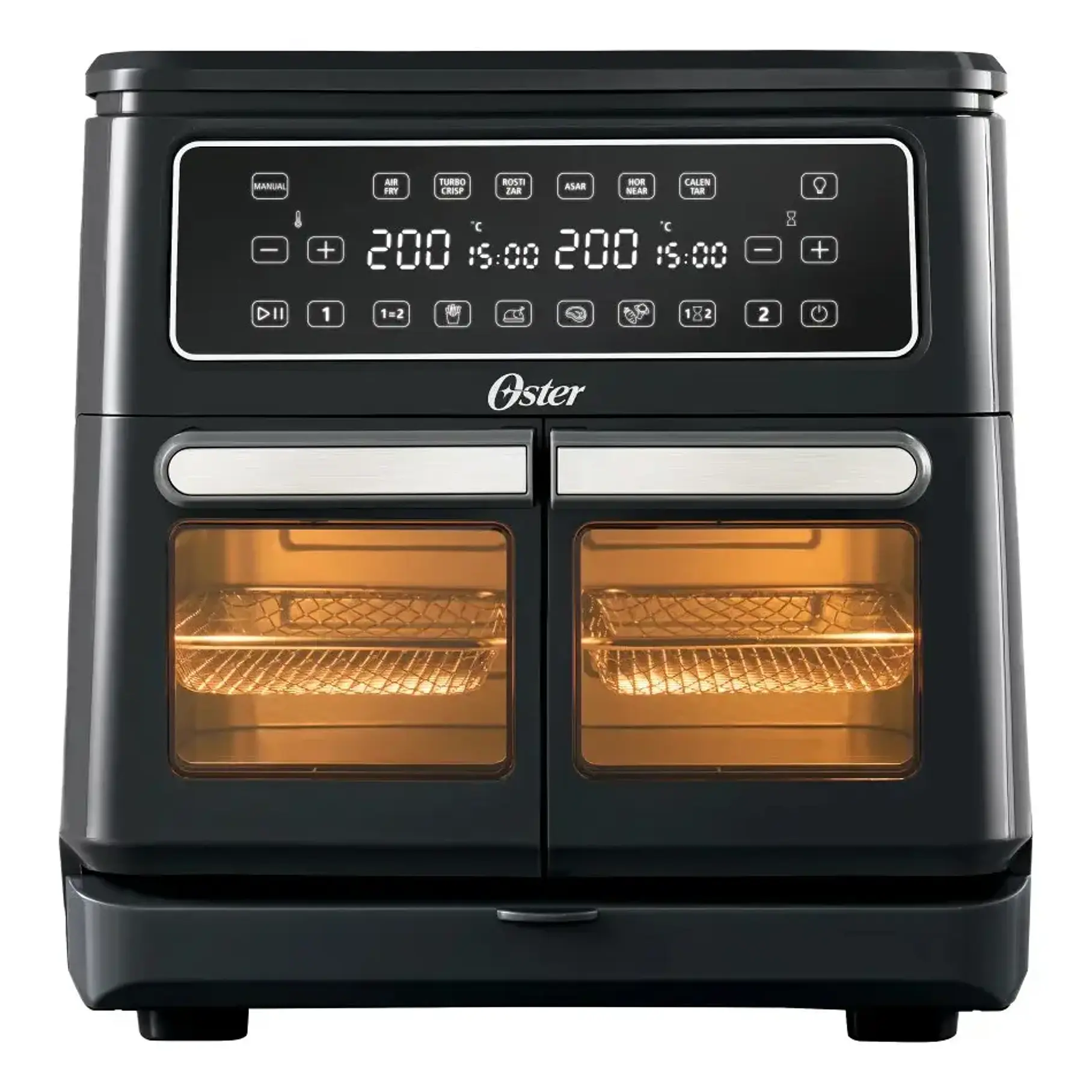 Oster Freidora De Aire Flex 11l Con Dos Zonas Ckstaf11mcddf Multifunción Horno 1