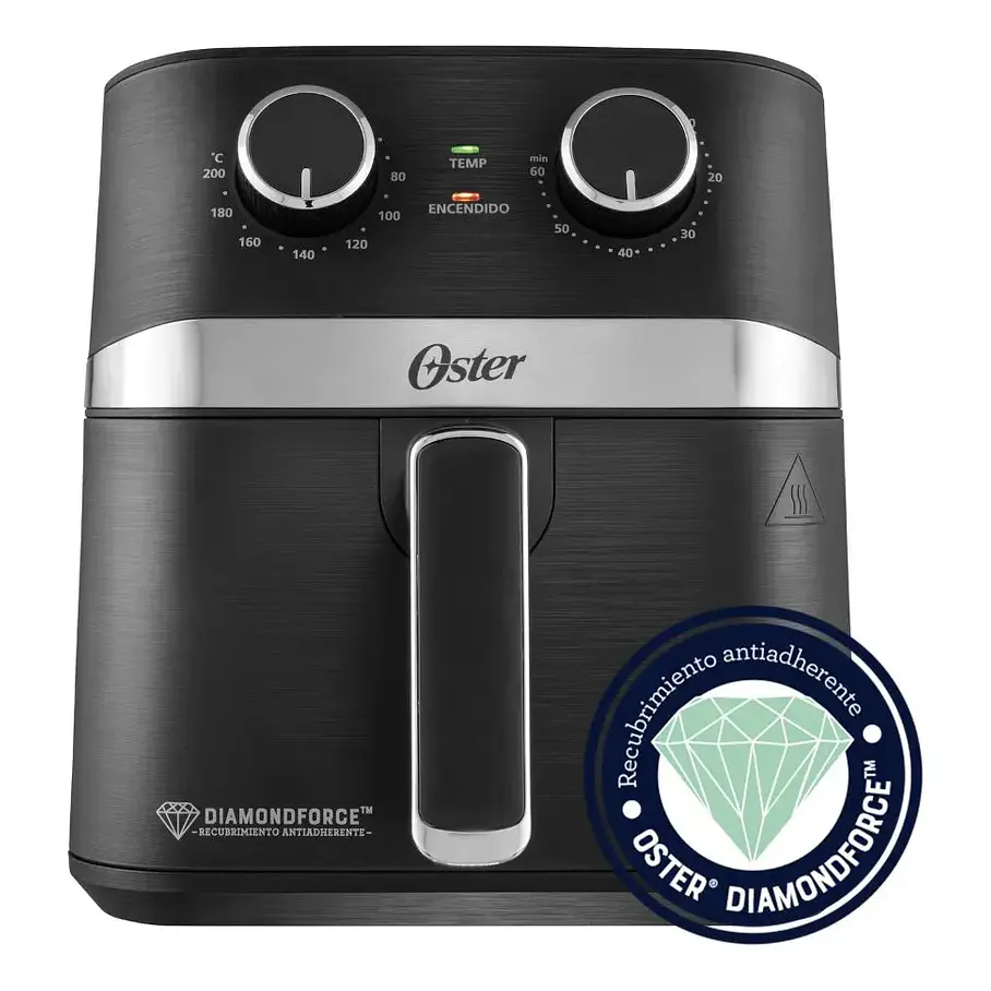 Freidora De Aire Manual Oster, Diamondforce, 4l Ckstaf401mdf 6
